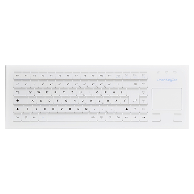 HospiTouch Alphanumeric keyboard with glass surface