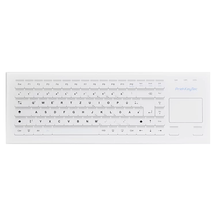 HospiTouch Alphanumeric keyboard with glass surface