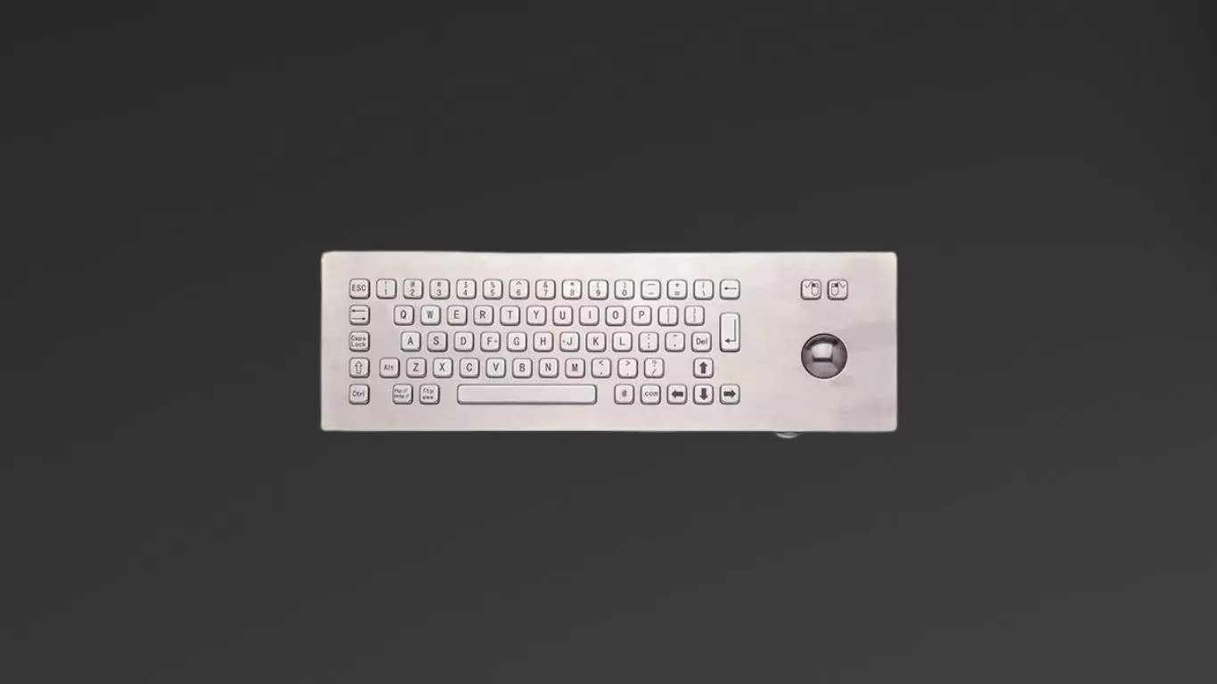 PM-65-TB-SS Panel Mount with Trackball