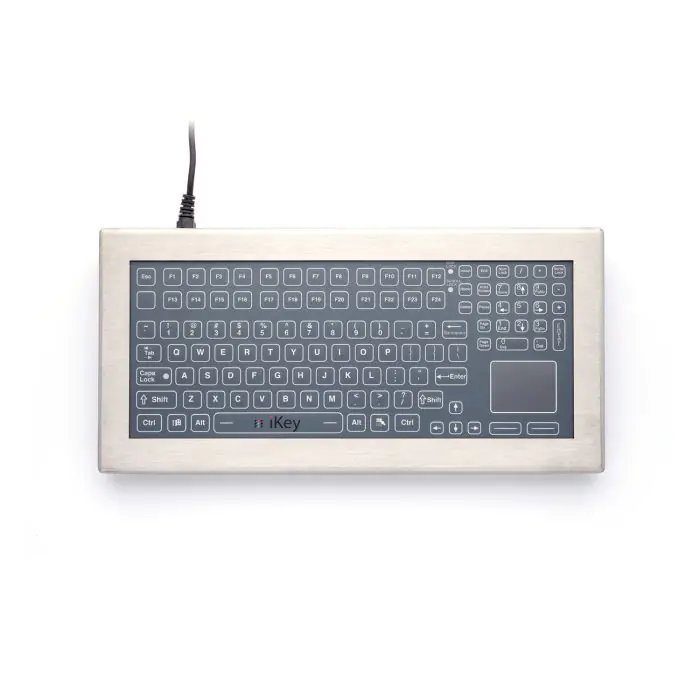 iKey DT-5K-MEM-TP Desktop Rugged Keyboard With Touchpad