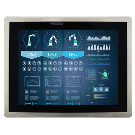 R15L600-65EX 15" IP65 Stainless ATEX Rugged Display