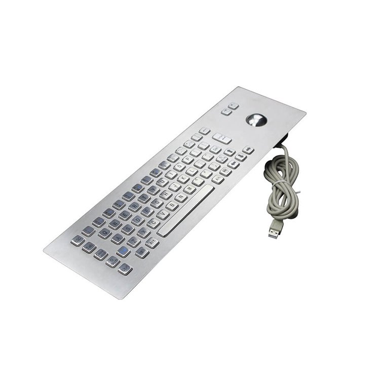 RUGGED RKB-8603 Compact Industrial Keyboard with Trackball - Image 4