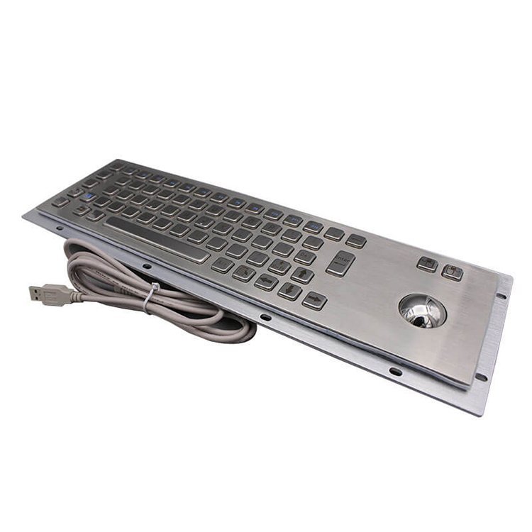 RUGGED RKB-D-8602 Panel Mount Stainless Steel Metal keyboard - Image 3
