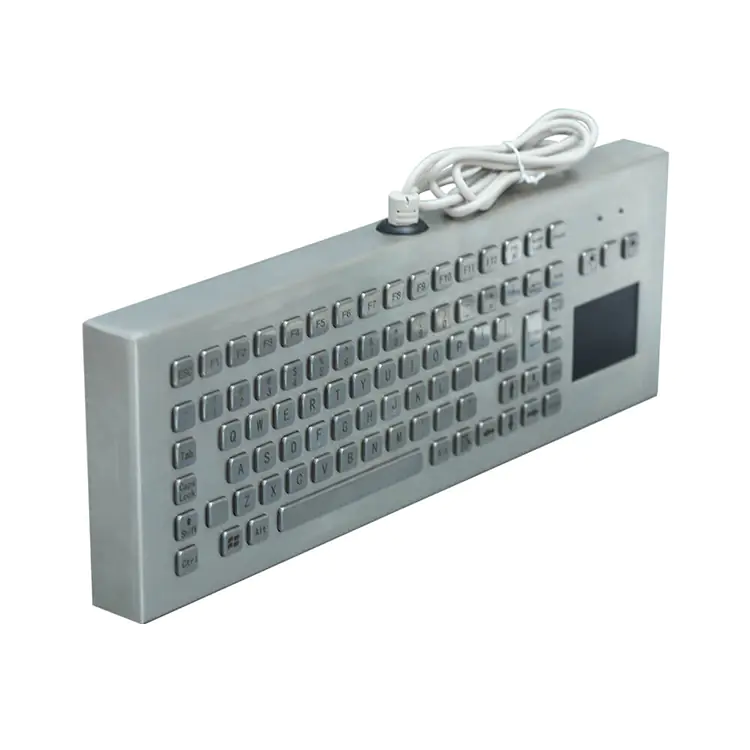 RUGGED RKB-D-8611-DESK Desktop Stainless Steel Keyboard - Image 2