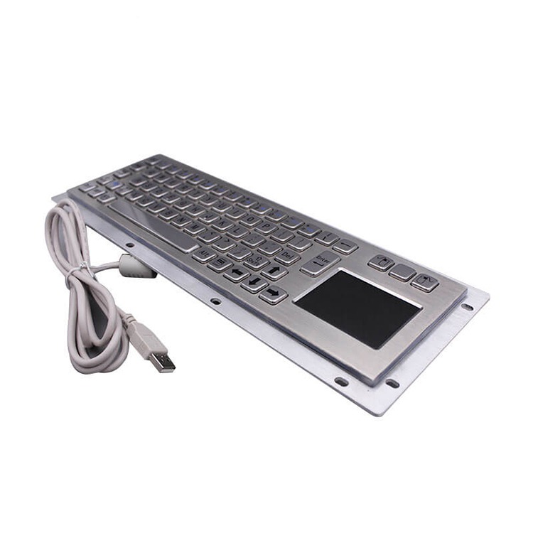 RUGGED RKB-D-8635T Stainless Steel Keyboard With Touchpad - Image 2