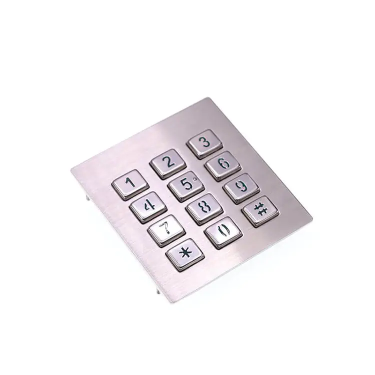 RUGGED RKP-12-BNP 12 Key Backlit Stainless Steel Numeric Keypad - Image 3