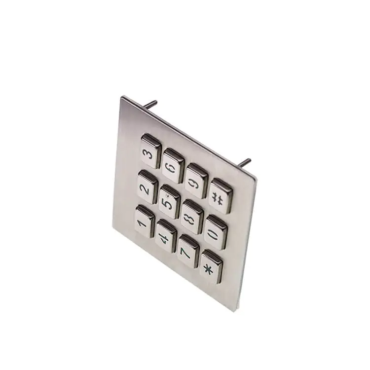 RUGGED RKP-12-BNP 12 Key Backlit Stainless Steel Numeric Keypad - Image 4
