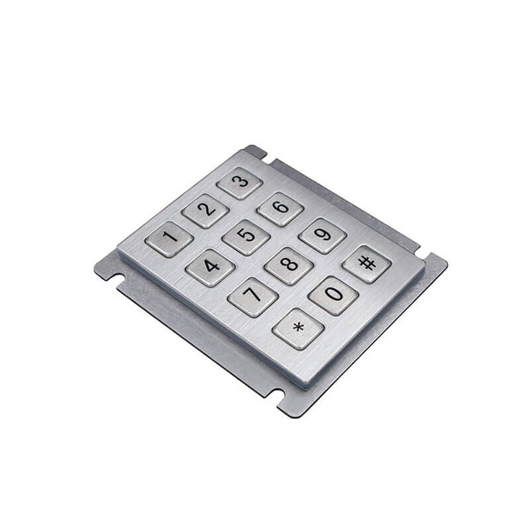 RUGGED RKP-12-SS-ATM 12 Key Stainless Steel Alpha-Numeric Keypad - Image 2