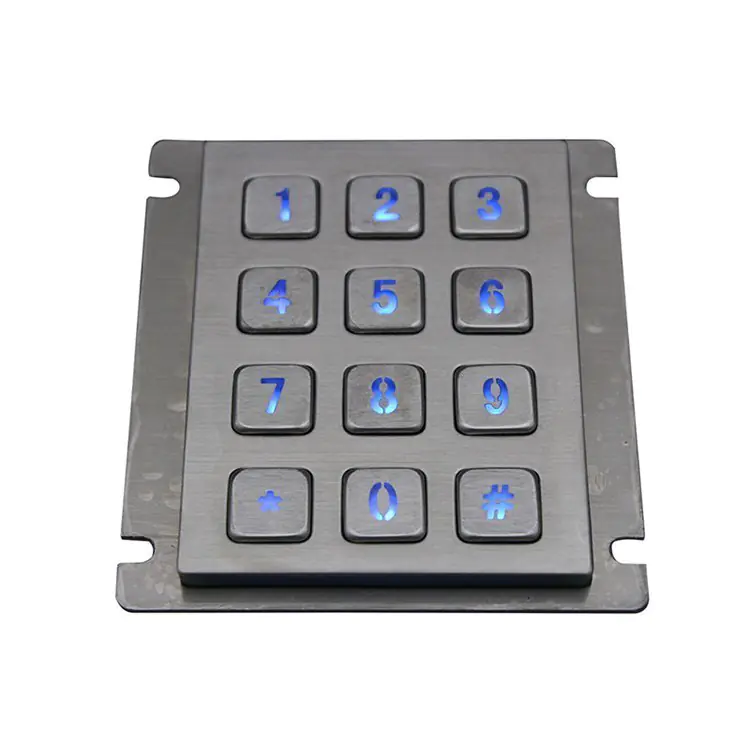 RUGGED RKP-KIOSK-LED-01 Backlit Stainless Steel Keypad - Image 3