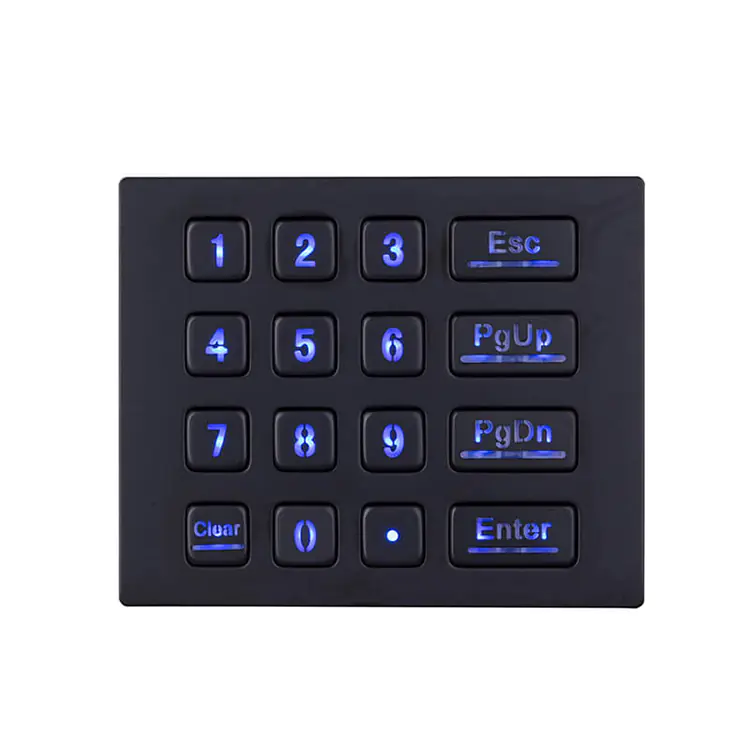 RUGGED RKP-MINI-16-BL Mini Stainless Steel Keypad