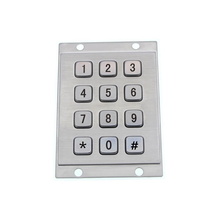 RUGGED RKP-MINI-IND-KIOSK Stainless Steel Kiosk Alpha-Numeric Keypad - Image 4