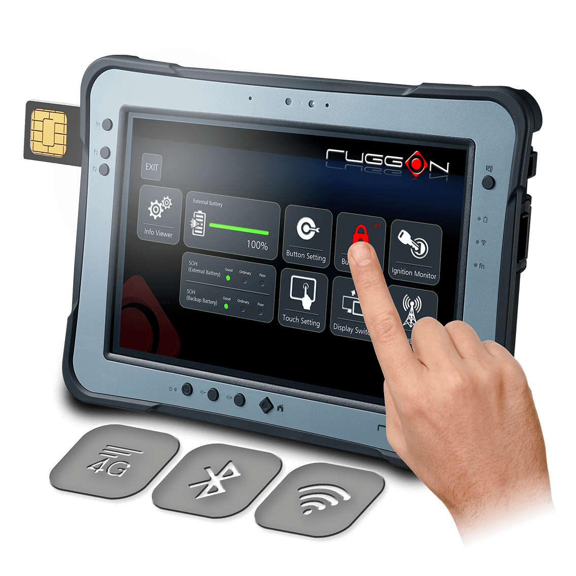 RuggOn SOL-PA501 Rugged Tablet - Image 3